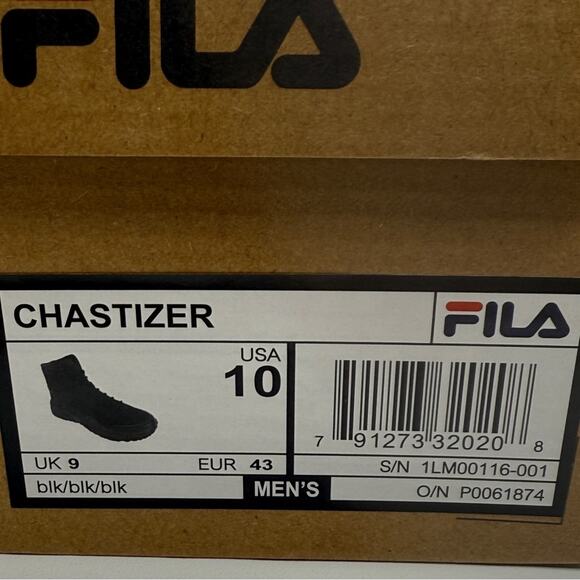 NIB • MEN\'S FILA CHASTIZER WORK BOOTS Size: 10